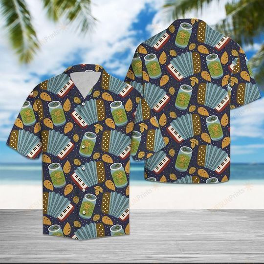 Accordion Beer Colorful Awesome Hawaiian Shirt | For Men & Women | Adult | HW7956