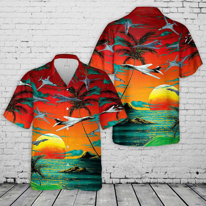 US Air Force Rockwell B-1 Lancer Hawaiian Shirt | For Men & Women | Adult | HW7821
