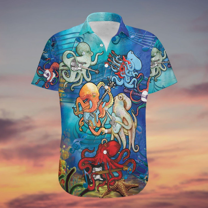 Octopus Love Rock Music Hawaiian Shirt | For Men & Women | Adult | HW8276