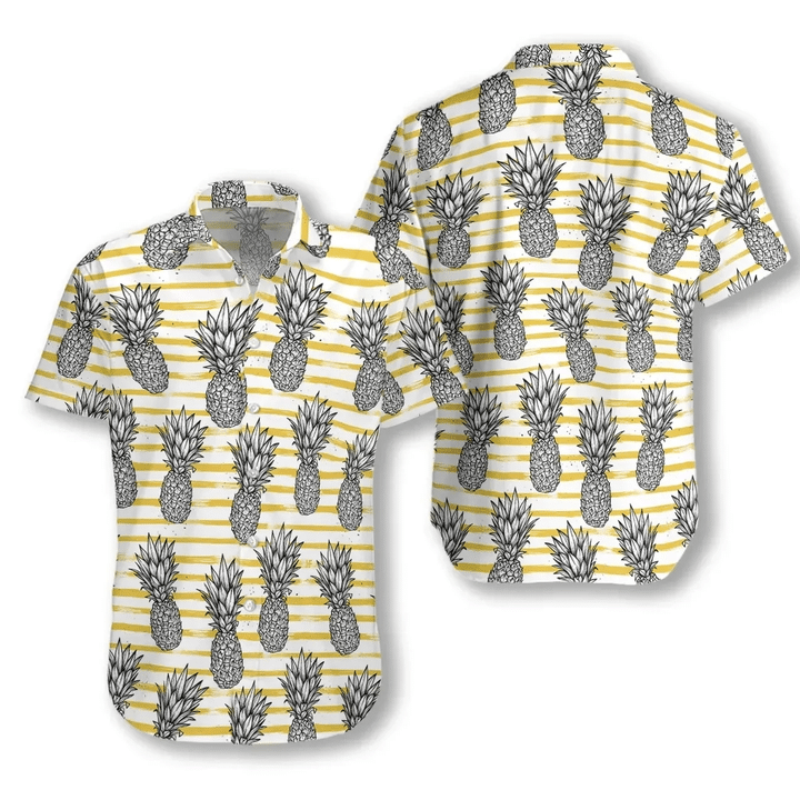Pineapple Pattern Hawaiian Shirt | For Men & Women | Adult | HW8323