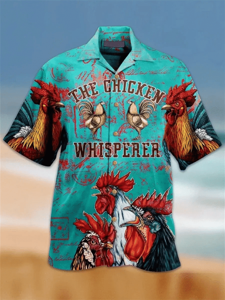 Vintage Chicken Hawaiian Shirt | For Men & Women | Adult | HW2652