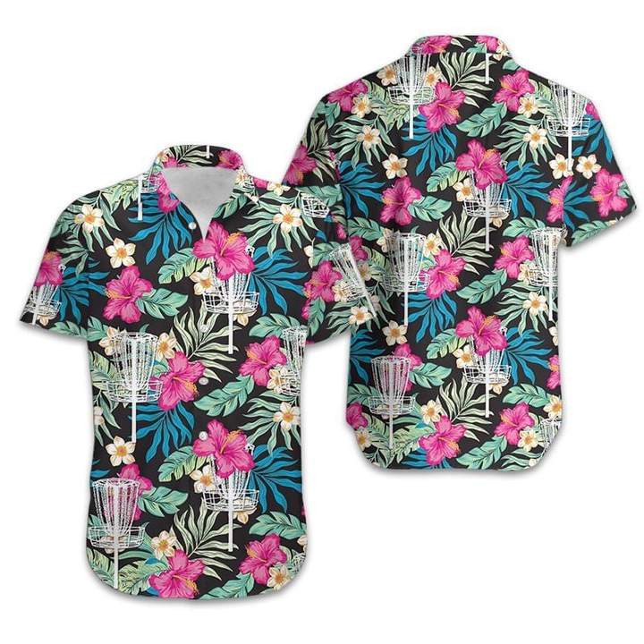 Disc Golf Hibiscus Hawaiian Shirt | For Men & Women | Adult | HW6023