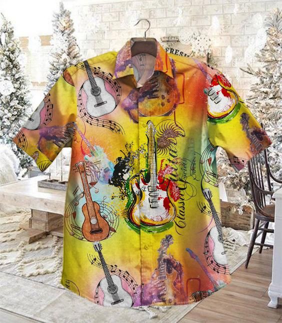 Hot Classic Guitars Hawaiian Shirt | For Men & Women | Adult | HW8025