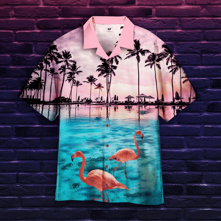 Flamingo Sunset Hawaiian Shirt | For Men & Women | Adult | HW5082