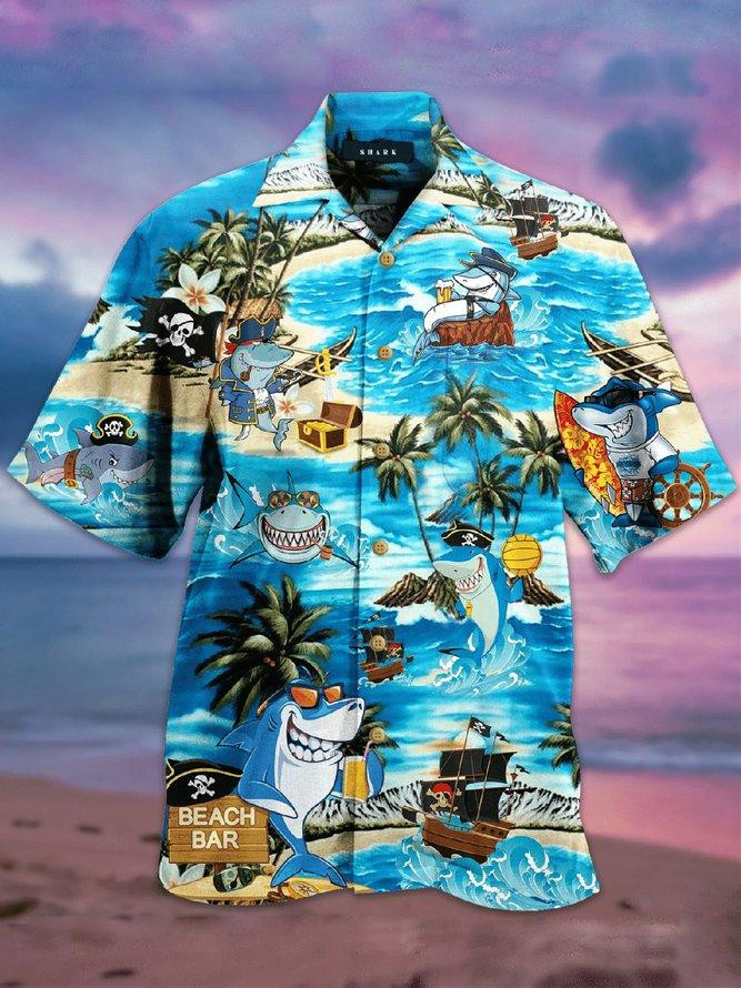 Funny Shark Hawaiian Shirt | For Men & Women | Adult | HW2385