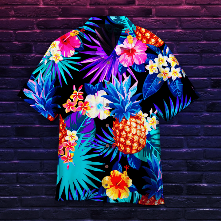 Tropical Neon Hawaiian Shirt | For Men & Women | Adult | HW5084