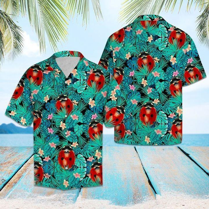 Ladybug Tropical Hawaiian Shirt | For Men & Women | Adult | HW1334