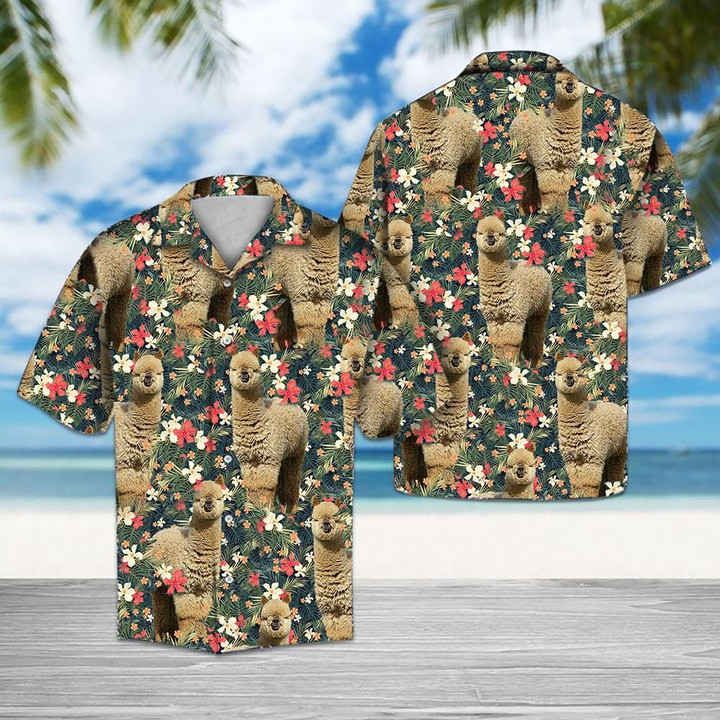 Tropical Alpaca Hawaiian Shirt | For Men & Women | Adult | HW7995