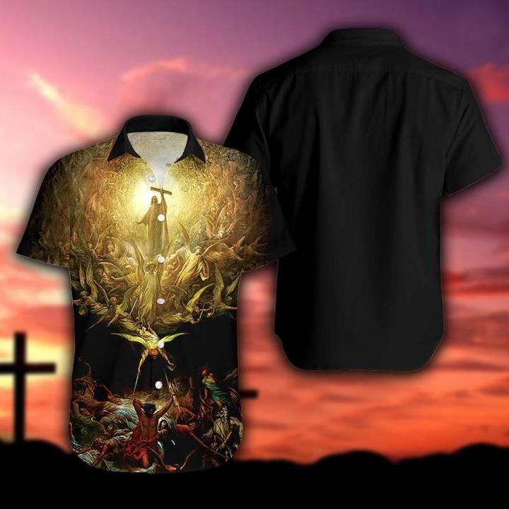 Jesus Christian Cross Hawaiian Shirt | For Men & Women | Adult | HW6098