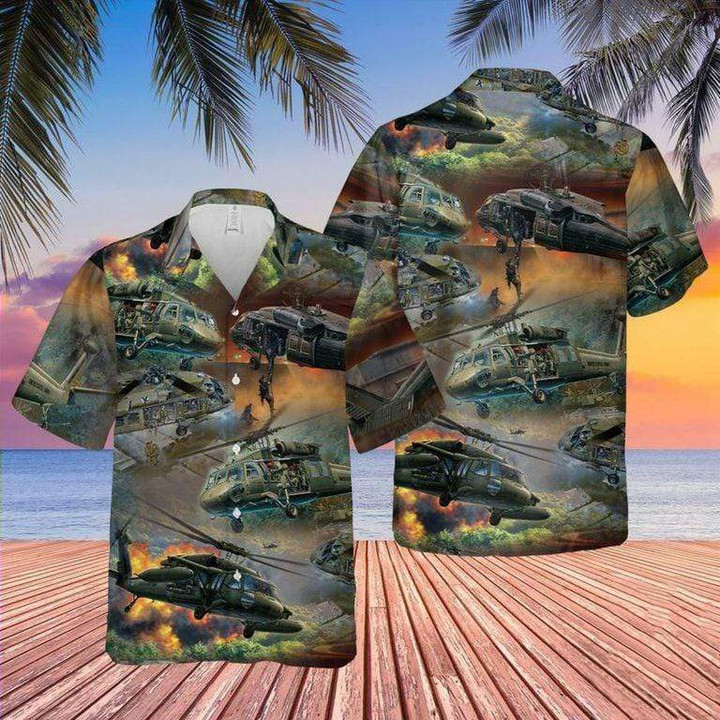 U.S Army Helicopter Hawaiian Shirt | For Men & Women | Adult | HW7096