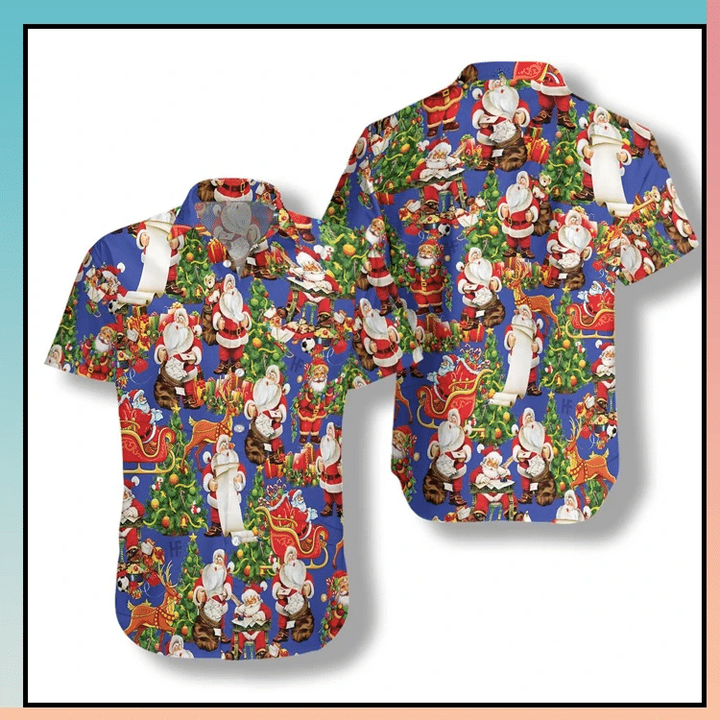 Merry Christmas Santa Claus Hawaiian Shirt | For Men & Women | Adult | HW7062