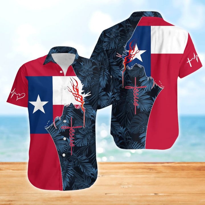 Jesus Texas Hawaiian Shirt | For Men & Women | Adult | HW7009