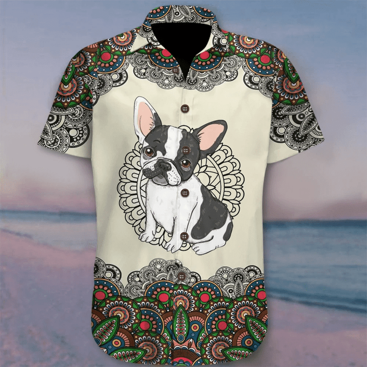 Bulldog Mandala Hawaiian Shirt | For Men & Women | Adult | HW6424