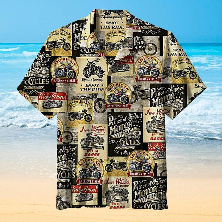 Motorcycle Hawaiian Shirt | For Men & Women | Adult | HW7384