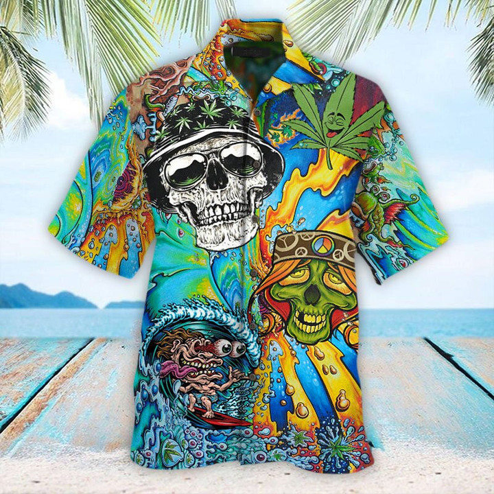 Skull Sun Hawaiian Shirt | For Men & Women | Adult | HW7051