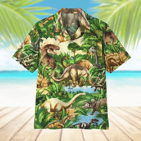 Dinosaur Hawaiian Shirt | For Men & Women | Adult | HW7322