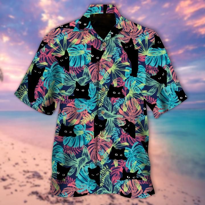 Black Cat Hawaiian Shirt | For Men & Women | Adult | HW6555