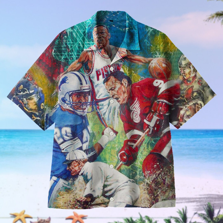 Sports Painting Art Hawaiian Shirt | For Men & Women | Adult | HW6716