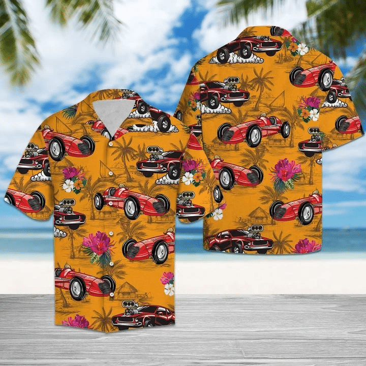 Drag Racing Tropical Hawaiian Shirt | For Men & Women | Adult | HW6564