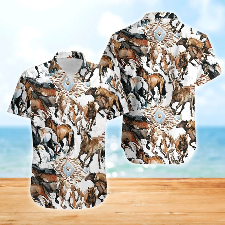 Horse Hawaiian Shirt | For Men & Women | Adult | HW7017