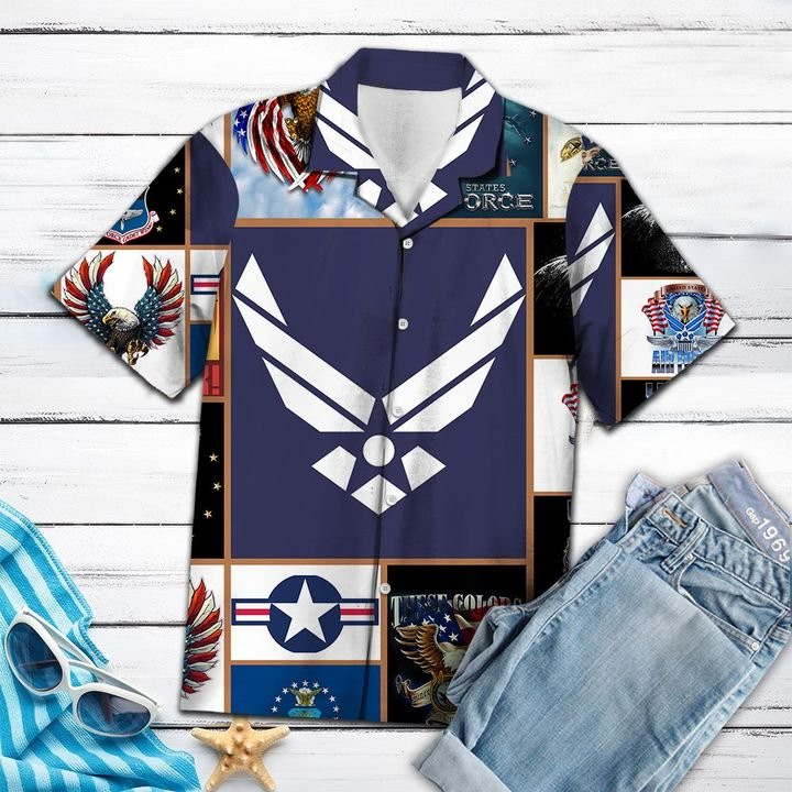 Air Force Hawaiian Shirt | For Men & Women | Adult | HW6949