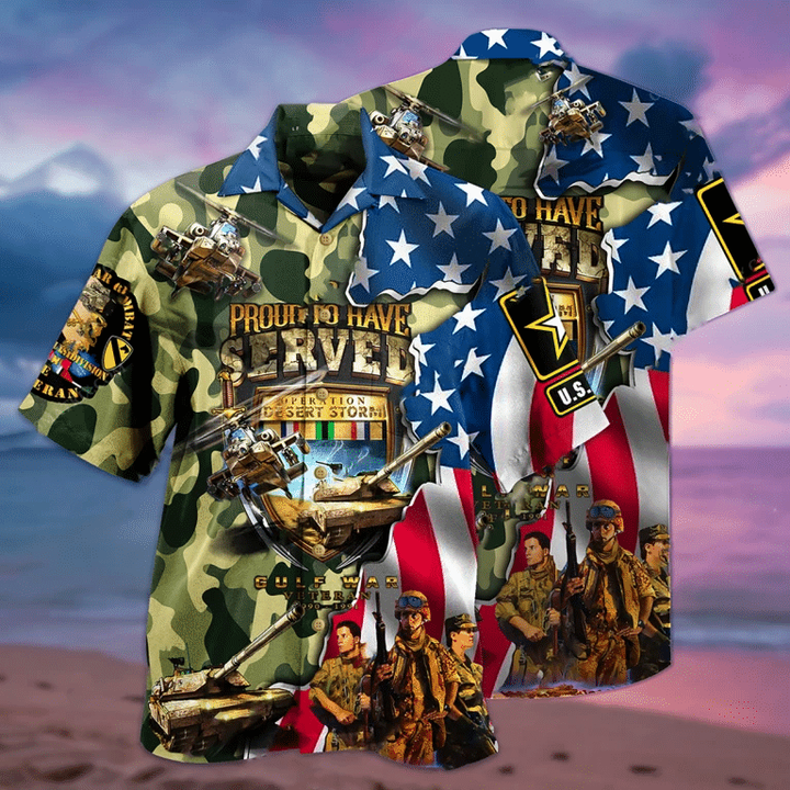 Proud To Have Served Operation Desert Storm Hawaiian Shirt | For Men & Women | Adult | HW7066