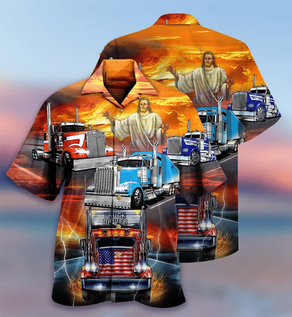 Truck Driver Jesus Bless Hawaiian Shirt | For Men & Women | Adult | HW7153