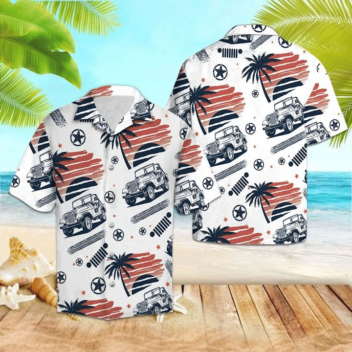 Jeep Cars Beach Hawaiian Shirt | For Men & Women | Adult | HW6526