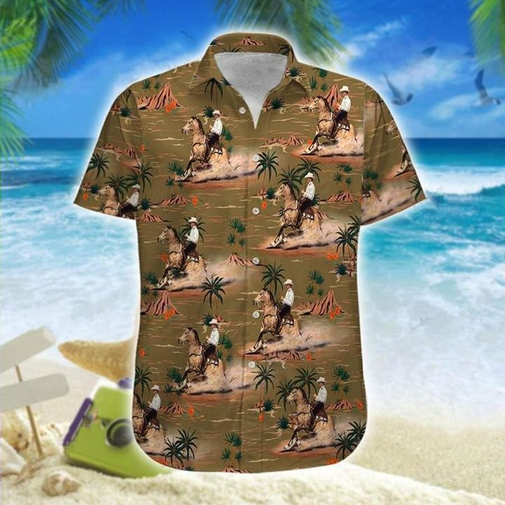 Reining Horse Hawaiian Shirt | For Men & Women | Adult | HW6660