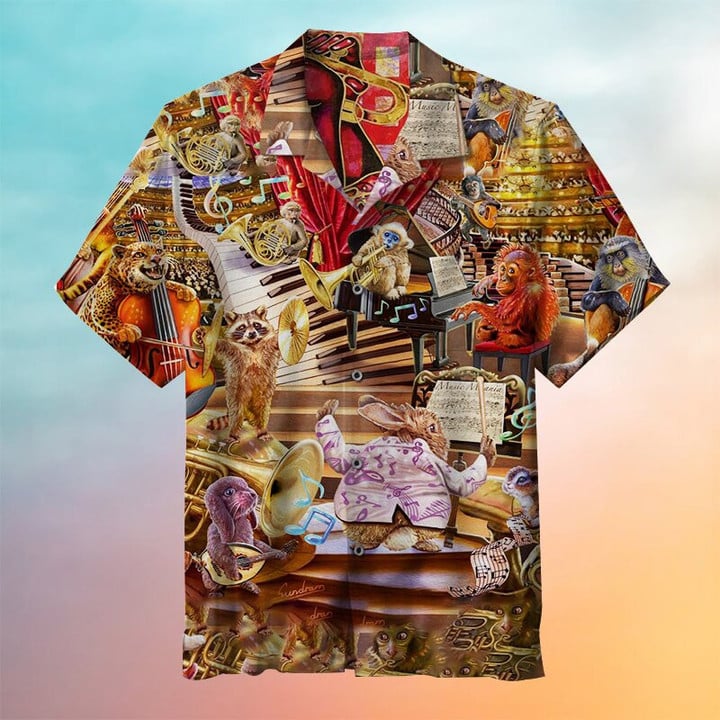 Animal Music Party Hawaiian Shirt | For Men & Women | Adult | HW6728