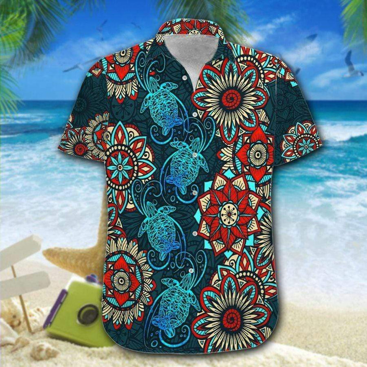Turtle Mandala Cool Art Hawaiian Shirt | For Men & Women | Adult | HW7339