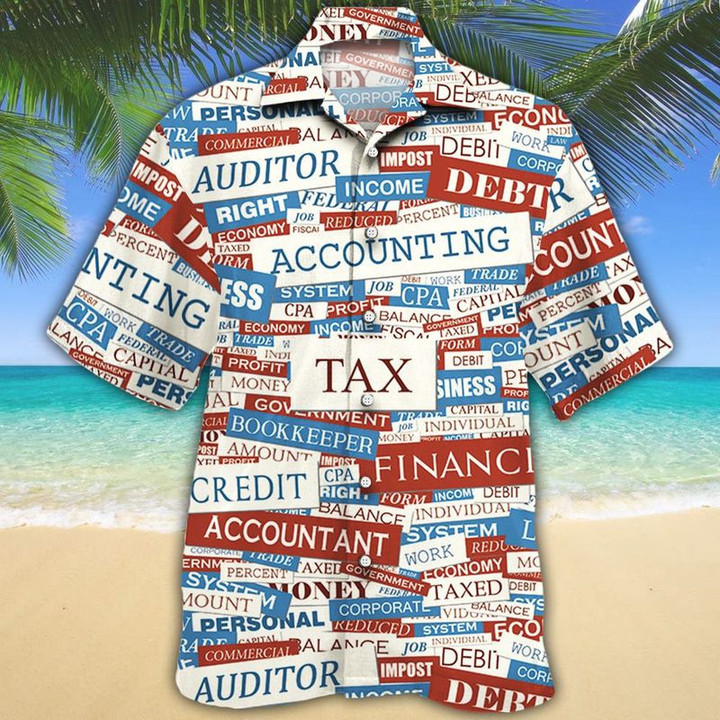 Accounting Text Gift Hawaiian Shirt | For Men & Women | Adult | HW7576