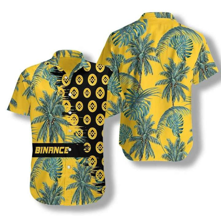 Binance Coin Yellow Hawaiian Shirt | For Men & Women | Adult | HW7294