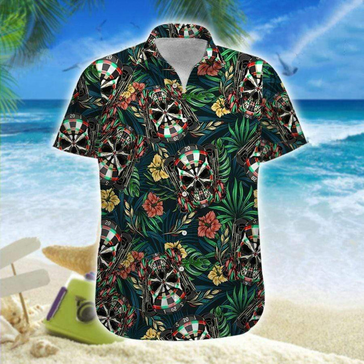 Darts Skull Hawaiian Shirt | For Men & Women | Adult | HW7400