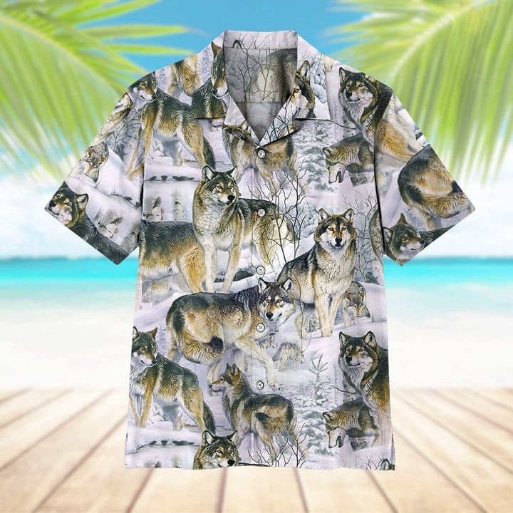 Wolf Hawaiian Shirt | For Men & Women | Adult | HW7248