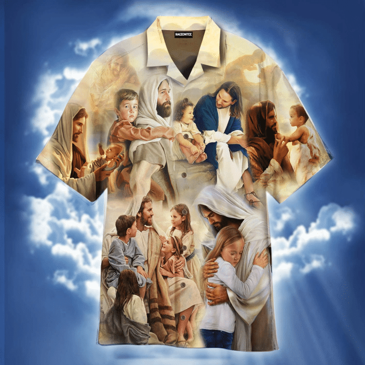 Jesus With The Children Hawaiian Shirt | For Men & Women | Adult | HW4901