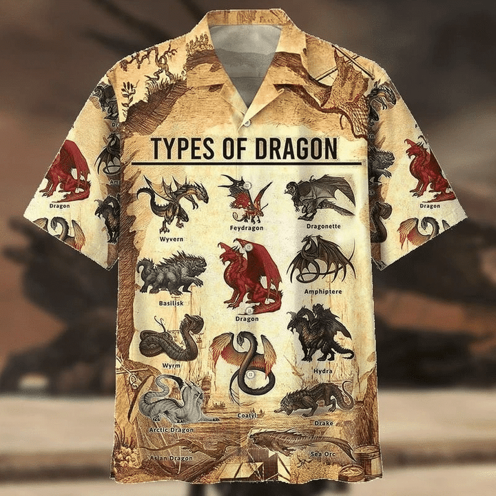 Types Of Dragon Hawaiian Shirt | For Men & Women | Adult | HW7601