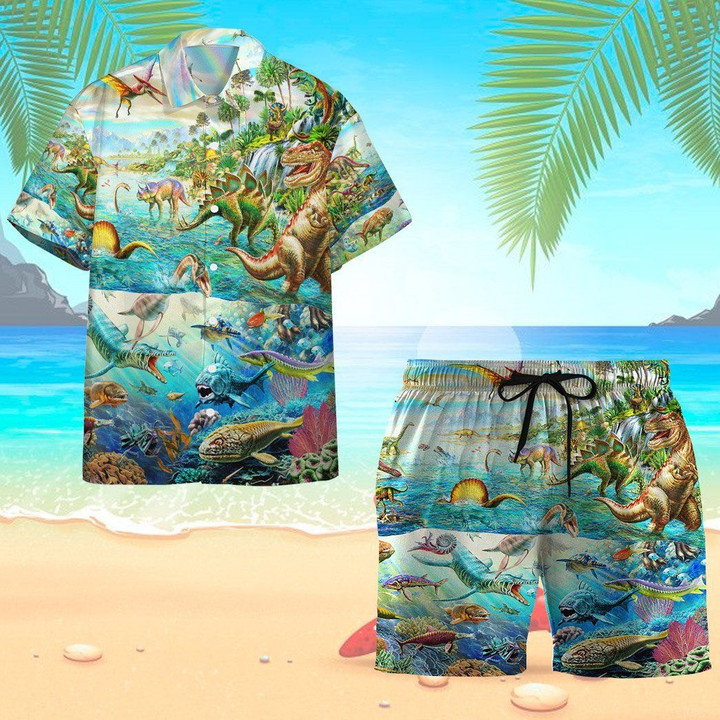 Dinosaurs Hawaiian Shirt Set | Unisex | HS1104
