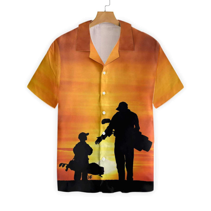 Son And Dad Playing Golf Hawaiian Shirt | For Men & Women | Adult | HW7042