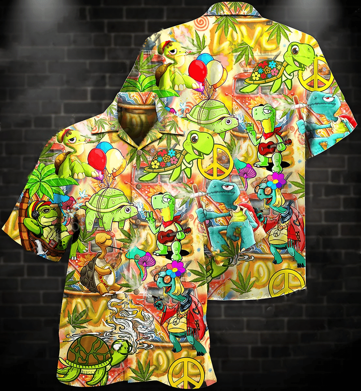 Hippie Turtles Hawaiian Shirt | For Men & Women | Adult | HW7102