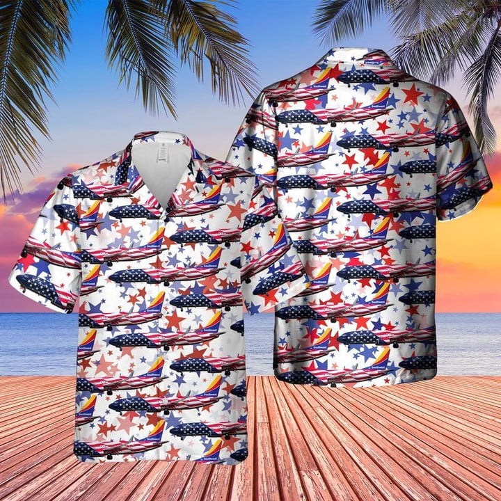 Southwest Airlines Boeing 737-8H4 Freedom One Hawaiian Shirt | For Men & Women | Adult | HW7722
