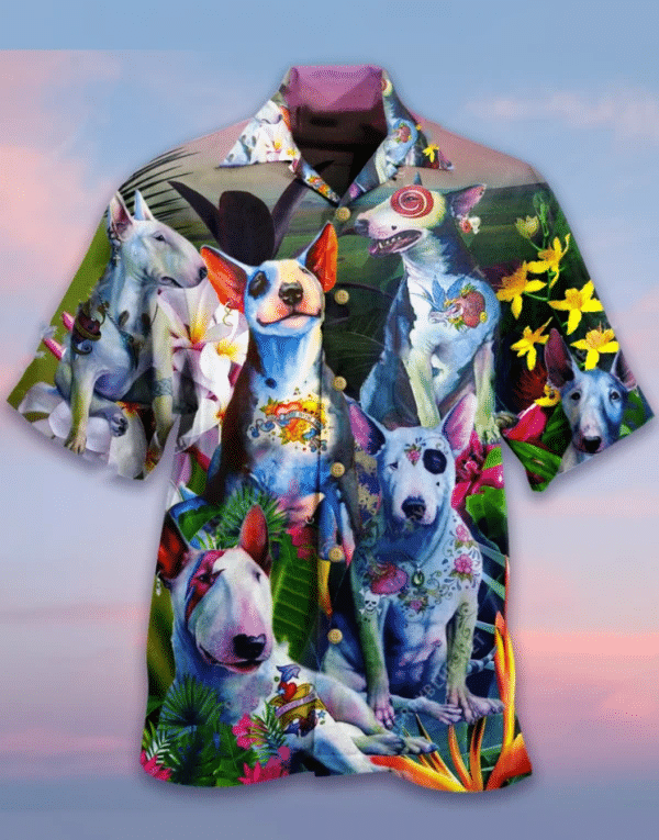 Bull Terrier Hawaiian Shirt | For Men & Women | Adult | HW6391