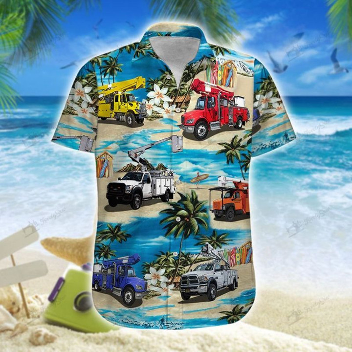 Bucket Trucks Hawaiian Shirt | For Men & Women | Adult | HW7613
