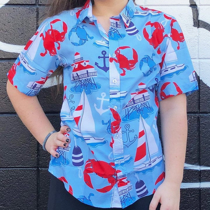 Captain Of The Crabby Seas Hawaiian Shirt | For Men & Women | Adult | HW6502