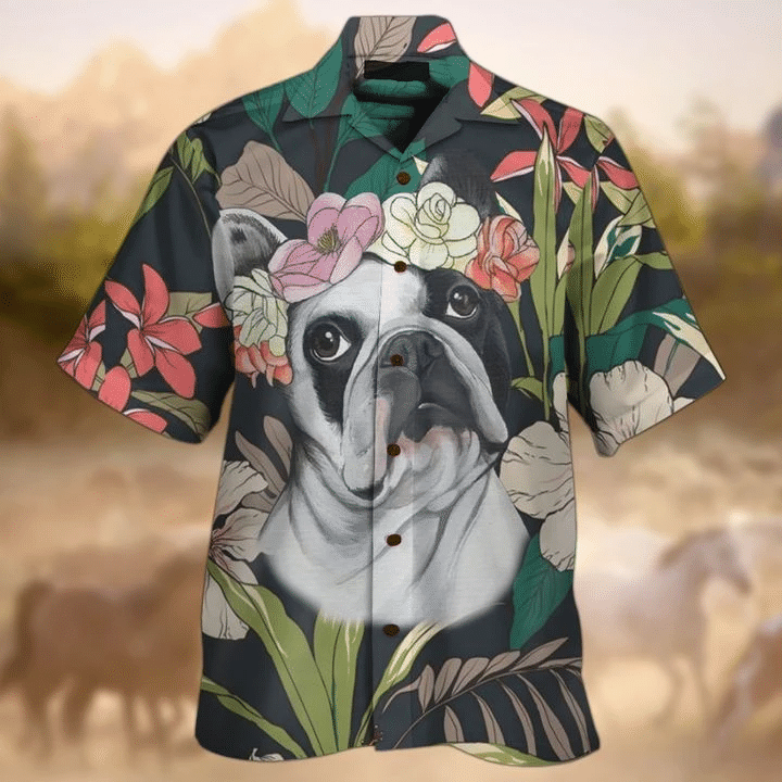 Boston Terrier Hawaiian Shirt | For Men & Women | Adult | HW7520