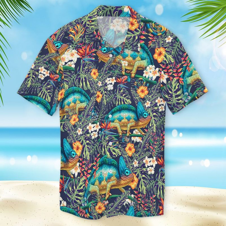 Chameleon Hawaiian Shirt | For Men & Women | Adult | HW7292