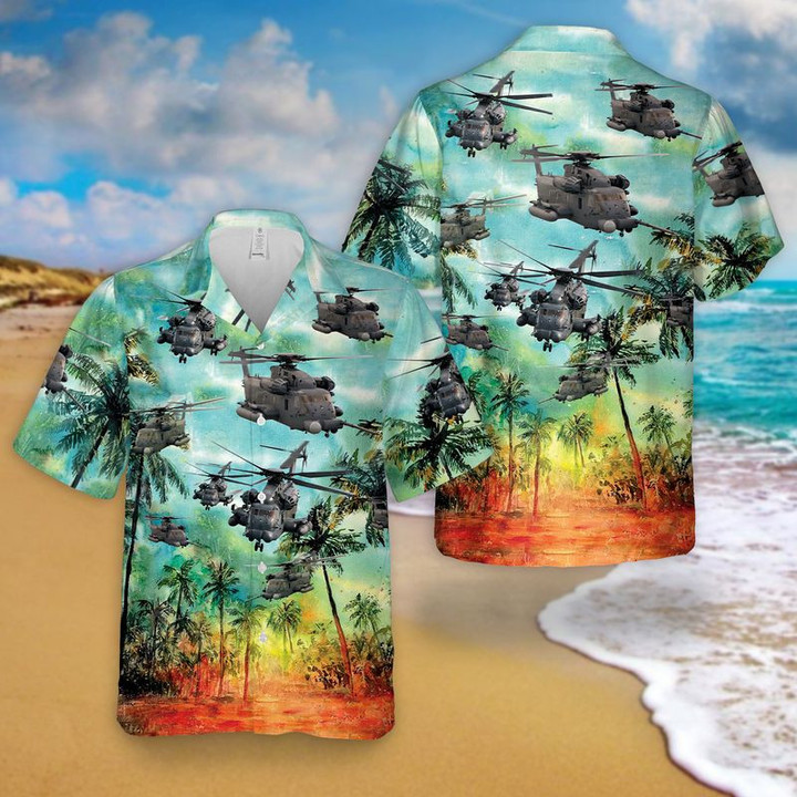 US Air Force Sikorsky Hawaiian Shirt | For Men & Women | Adult | HW7789