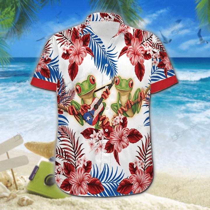 Coqui Puerto Rico Hawaiian Shirt | For Men & Women | Adult | HW7445