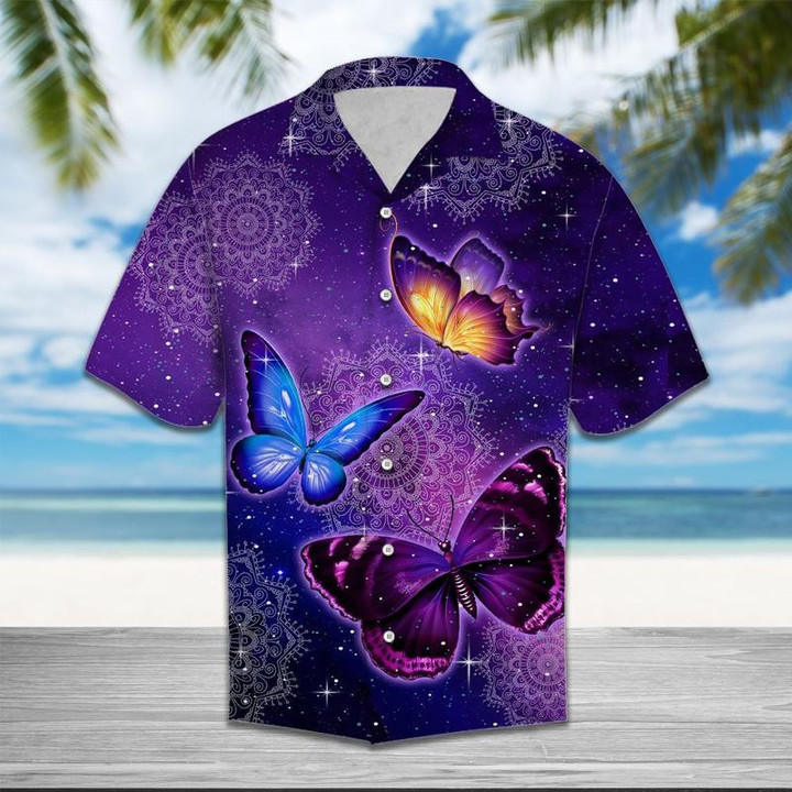 Butterfly Purple Hawaiian Shirt | For Men & Women | Adult | HW6363