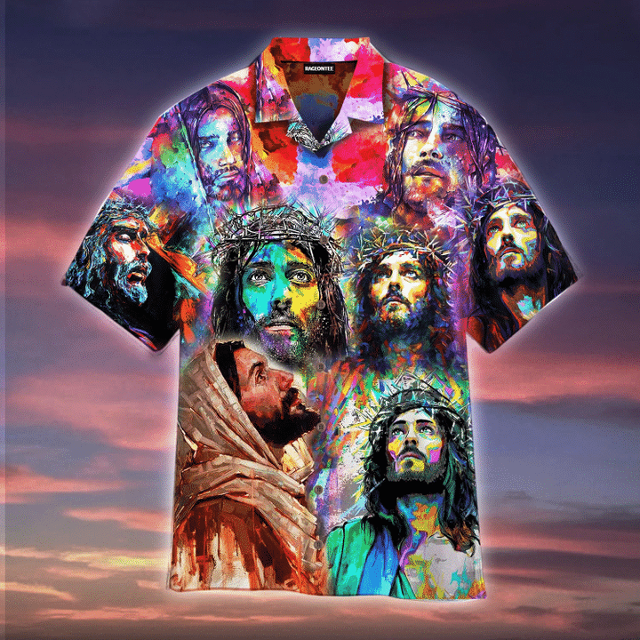Jesus Peace Life Colorful Hawaiian Shirt | For Men & Women | Adult | HW4769